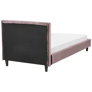 Velvet EU Single Size Bed Pink FITOU