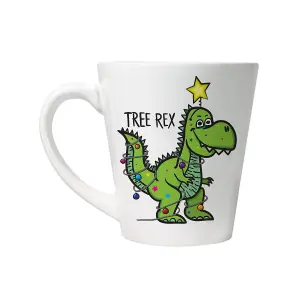 Grindstore Tree Rex Latte Mug White (One Size)