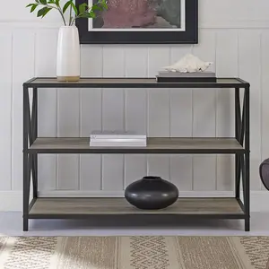 Bremer Bookcase Grey Wash