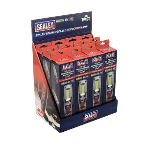 Sealey Rechargeable Inspection Light 8W LED - Display Box of 12 LED1001DB