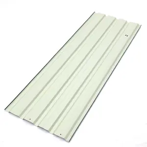 12 pcs Dark Green Steel Corrugated Roofing Sheet Roof Cover for Garden Shed L 129 cm x W 45 cm x T 0.27 mm