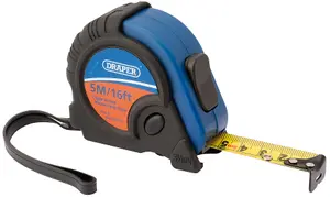 Draper Soft Grip Measuring Tape, 5m/16ft x 19mm 82818