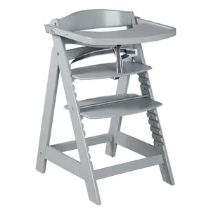 Sit Up High Chair Grey