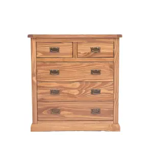 Tirolo 5 Drawer Chest of Drawers Bras Drop Handle