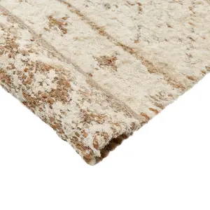 Hemp Area Rug 200 x 300 cm Beige SANAO