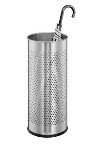 Durable Brushed Stainless Steel Umbrella Stand - 29 Litre Silver