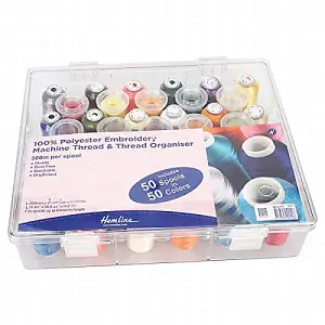 Thread Box and Storage Organiser: Filled: Polyester Machine Embroidery Thread