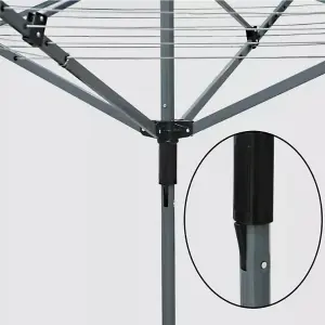 4 Arm 50M Rotary Outdoor Spike & Cover Airer