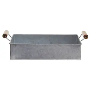 Maison by Premier Drummond Galvanised Steel Rectangular Tray