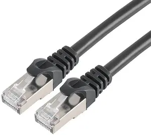 RARAION - Cat7 RJ45 Male to Male Ethernet Patch Lead, 1m Black