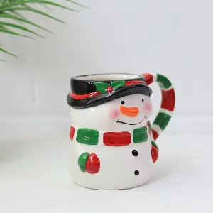 Hot Chocolate Bomb with Mug Christmas Gift Set Holiday Snowman Santa Cocoa Drink