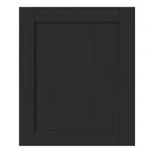 GoodHome Verbena Matt charcoal Shaker Highline Cabinet door (W)600mm (H)715mm (T)20mm