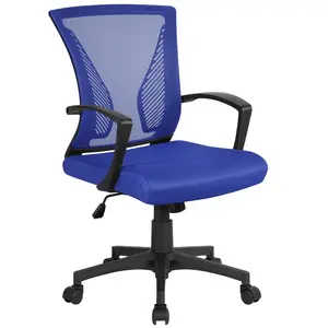 Mid-back Mesh Office Chair Blue