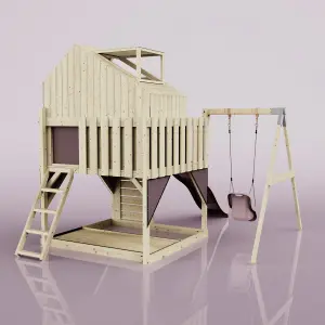 PolarPlay Kids Climbing Tower & Playhouse with Swing and Slide - Swing Eerika Rose