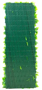 Primrose Extendable Artificial Flower Outdoor Screening Trellis (Green) 1m x 2m