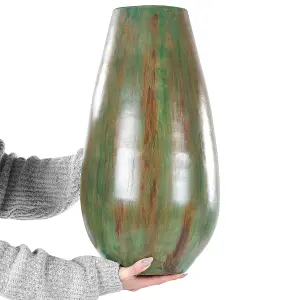 Decorative Vase AMFISA Ceramic Green