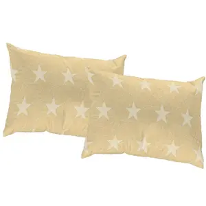 Marple Geometric Throw Pillow Cover (Set of 2) Cream / Rectangular / 40cm x 60cm