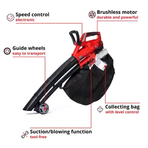 Einhell Cordless Leaf Blower Vacuum Vac 36V Brushless 45L Power X-Change GE-CL 36 Li E - Body Only