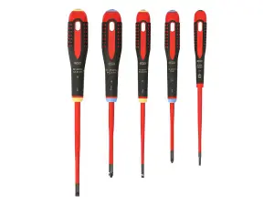 Bahco BE-9882SL SLIM ERGO Insulated Screwdriver Set, 5 Piece BAH9882SL