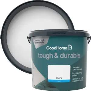 GoodHome Durable Alberta Matt Emulsion paint, 5L