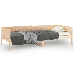 Berkfield Day Bed Solid Wood Pine 90x190 cm