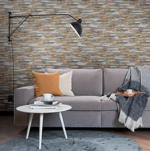 Splitface Multicolour patterned stone cladding - Mont Blanc Rugine - MyDecorativeStone - 7 Boxes, 3.1m2