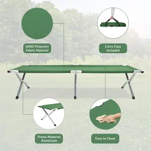 Milestone Camping Deluxe Folding Camping Bed