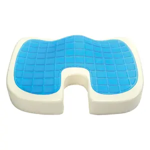 Orthopaedic Gel Seating Cushion - Ergonomic Memory Foam - Alleviates Pressure On The Spine And Tailbone