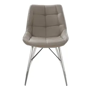 Lenore Upholstered Dining Chair Grey / 1