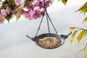 Vintage Metal Hanging Chain Bird Feeder for Wild Birds