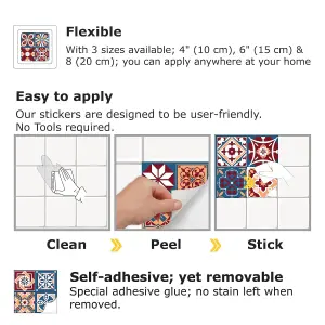 Walplus Westminster Tile Stickers PVC