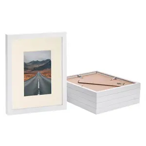 Photo Frame with 4" x 6" Mount - 8" x 10" - Ivory Mount - Pack of 5