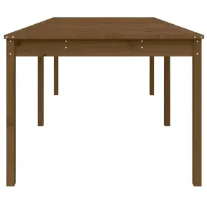 Berkfield Garden Table Honey Brown 203.5x100x76 cm Solid Wood Pine