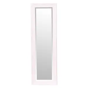 Andrews Flat Wall Mirror White Matte / 100cm x 70cm W