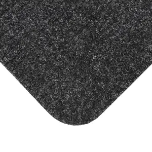 JVL Delta Scraper Doormat, 50x80cm, Charcoal