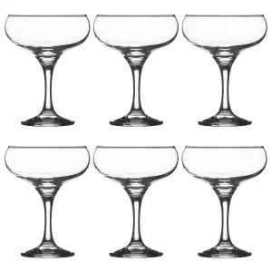 Set of 6 Entertain Cocktail Saucer Glasses