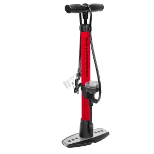 Heavy Duty Floor Standing Bike Cycle Bicycle Tyre Hand Air Mini Pump With Gauge Red