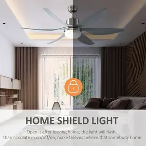 Reversible Ceiling Fan With Light