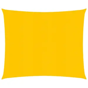 Berkfield Sunshade Sail 160 g/m2 Yellow 2.5x2.5 m HDPE