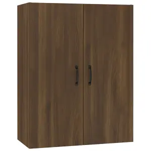 Berkfield Hanging Cabinet Brown Oak 69,5x34x90 cm Engineered Wood