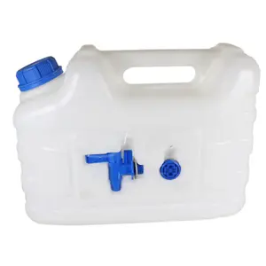 SPARES2GO Large Water Container Can Portable Storage Tank with Tap for Camping Caravan Travel Catering Cleaning (10L)