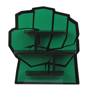 Disney Marvel Avengers Hulk Small Wall Shelf, Wall Mounted Kids' Bookshelf and Storage Shelf