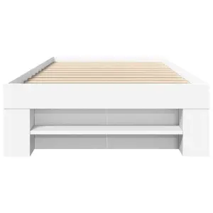 Berkfield Bed Frame without Mattress White 90x190 cm Single Engineered Wood