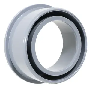 SPARES2GO 40mm Boss Adaptor Solvent Weld Soil Stack Waste Pipe Reducer Push Fit Seal Ring (Grey)