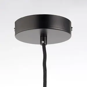 Luminosa Studio 1 Light Ceiling Pendant Matt Black, E27