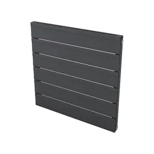 Agadon Rome Aluminium Designer Radiator 603 x 600 mm Textured Anthracite - 1167 BTU - 10 Years Guarantee