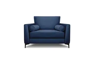 Modern Home Zara 2 Seater and Lovechair Set Navy