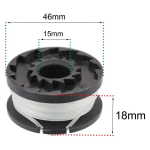 SPARES2GO Spool Line and Cover compatible with Gardenline N1F-GT-250/20-D Strimmer Trimmer