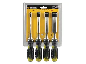 Roughneck Professional Bevel Edge Chisel Set, 4 Piece