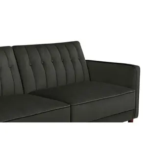 Bosco 3 Seater Velvet Reclining Sleeper Gray Velvet